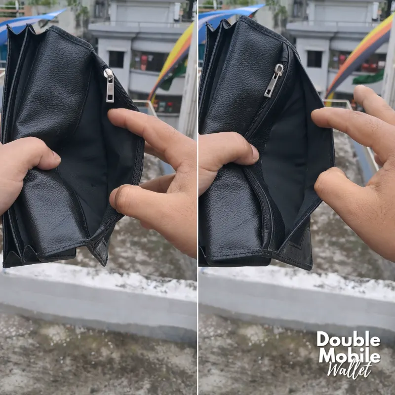 Double Mobile Wallet Black (Repaired) v1