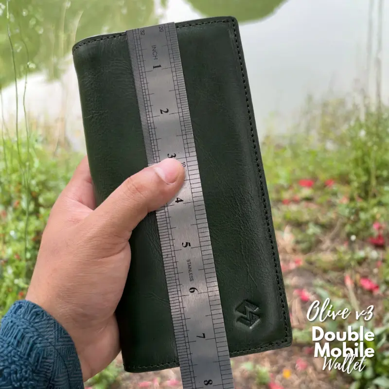 Double Mobile Wallet Olive v3