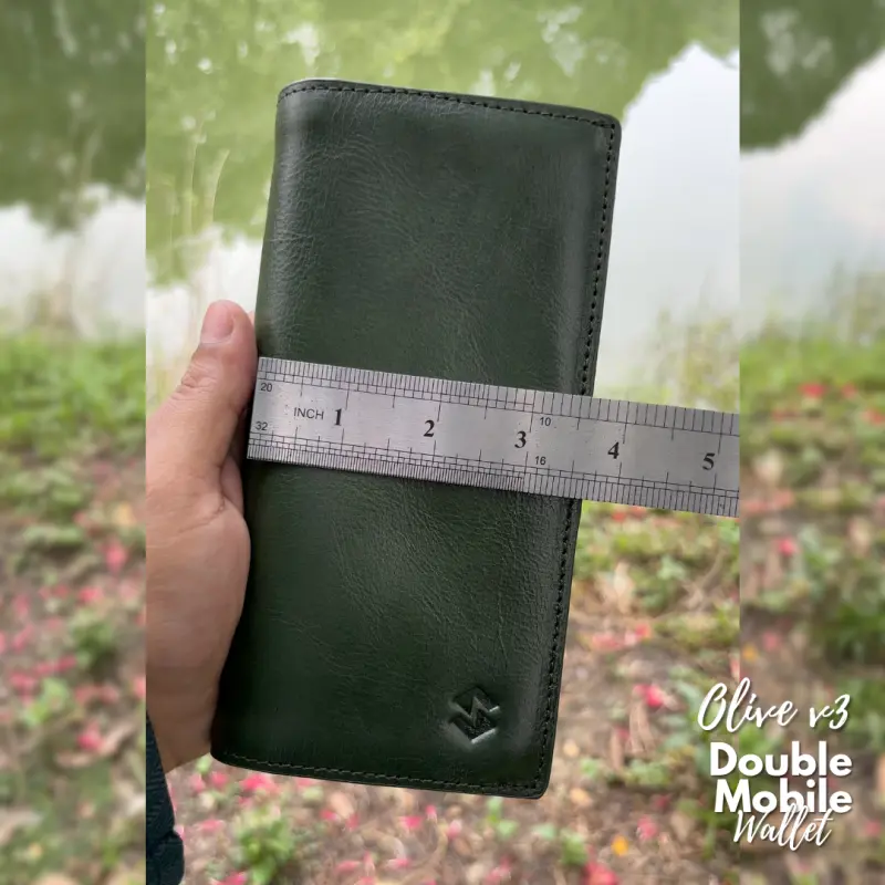 Double Mobile Wallet Olive v3