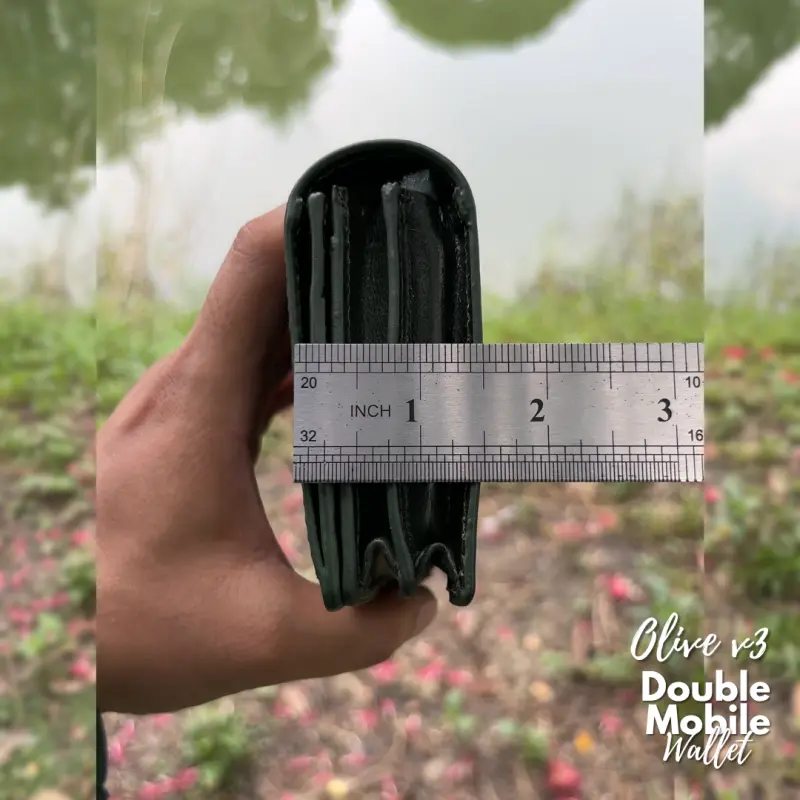 Double Mobile Wallet Olive v3